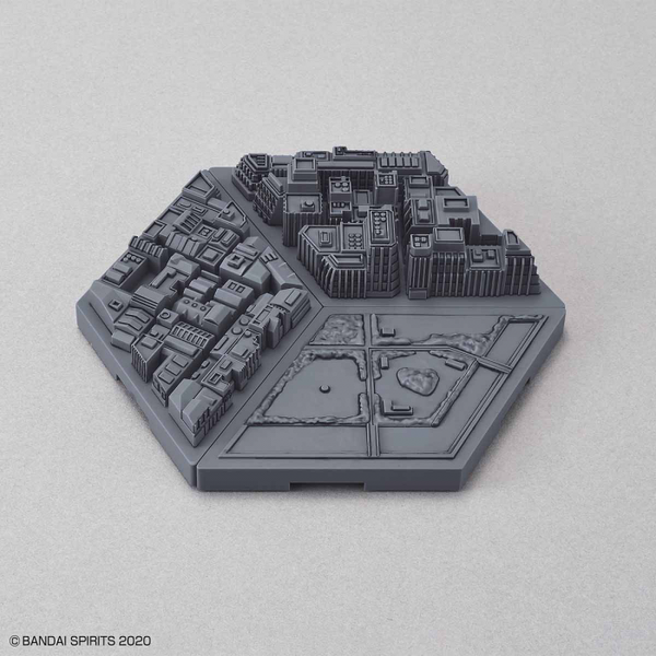 Bandai 1/144 30MM Customise Scene Base [Landscape] assembled