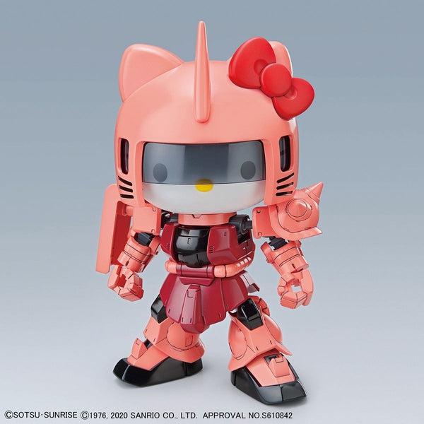 Bandai SD Hello Kitty/Char's Zaku II Gundam with visor