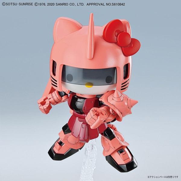 Bandai SD Hello Kitty/Char's Zaku II Gundam  morphed action pose