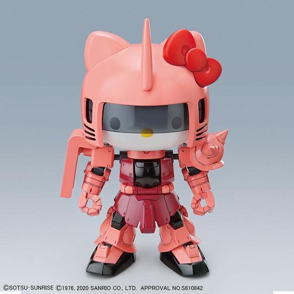 Bandai SD Hello Kitty/Char's Zaku II Gundam morphed  front on view.
