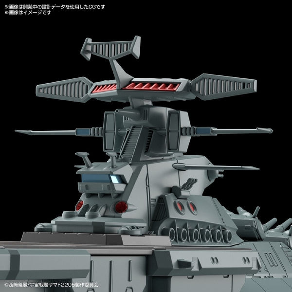Bandai 1/1000 Earth Defence Force Dreadnought Upgraded Supply Mothership Asuka close up helm