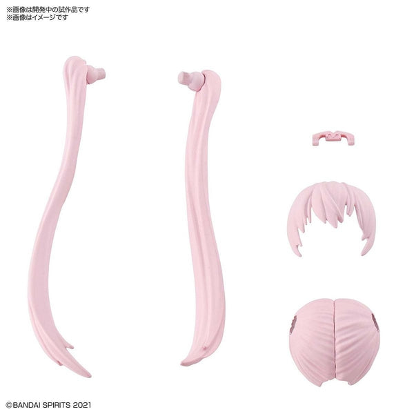 Bandai 1144 NG 30MS Optional Hairstyle Parts Vol.1 pink ponytails included parts