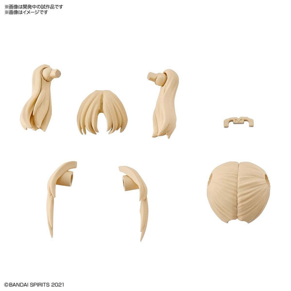 Bandai 1144 NG 30MS Optional Hairstyle Parts Vol.1 blonde ponytails included parts