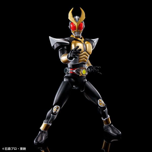 Bandai Figure Rise Standard Kamen Rider Agito Ground Form  front on view. 3