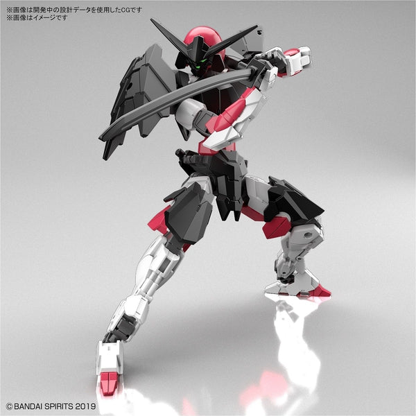 Bandai 1/144 NG 30MM EXM-A9S Spinatio Sengoku Spec First Limited Custom Joint Set action pose with weapon. 