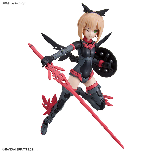 Bandai 1/144 NG 30MS SIS-A00 Tiasha (Colour B) action pose with weapon. 