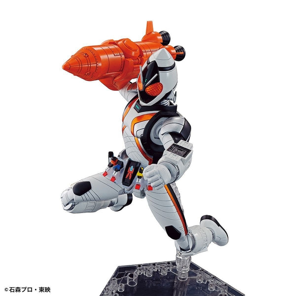 Bandai Figure Rise Standard Kamen Rider Fourze Base States action pose with rocket module