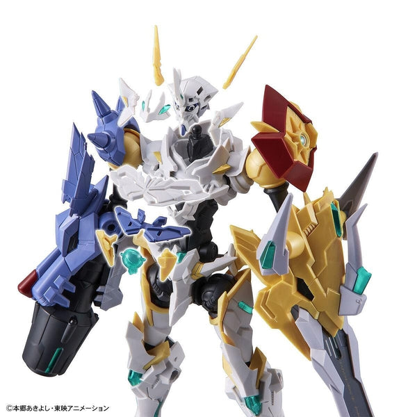 Bandai Figure Rise Standard Amplified Omnimon (X Antibody) close up view of parts placement