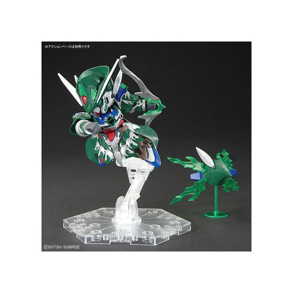 Bandai SDW Heroes Robinhood Gundam Age-2 action pose with weapon. 