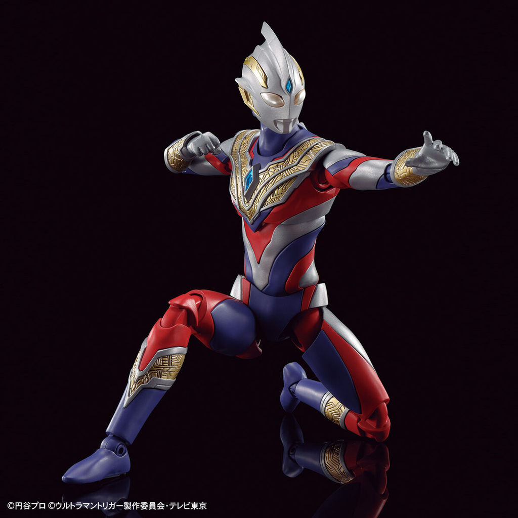 Bandai Figure-Rise Standard 1/12 Ultraman Trigger Multitype kneeling pose