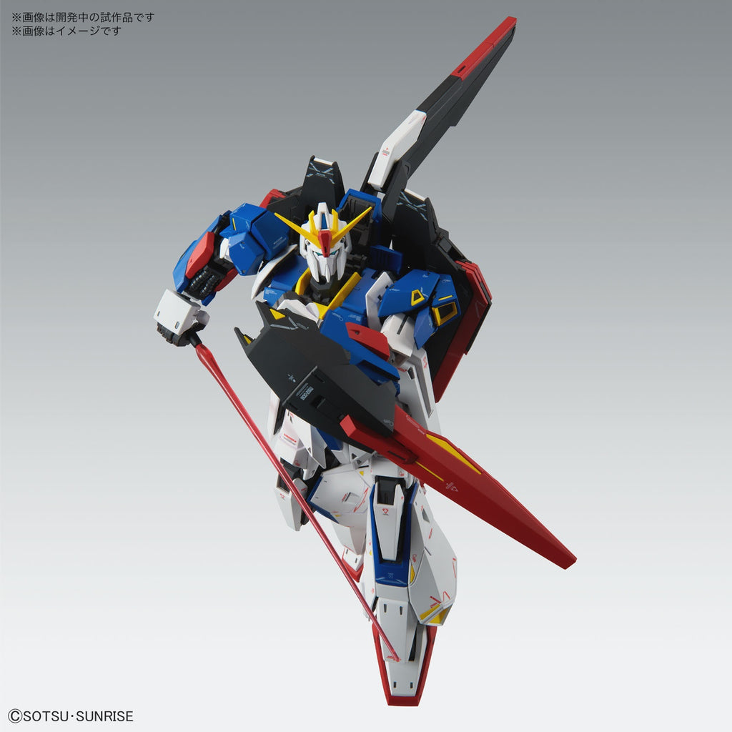 Bandai 1/100 MG Zeta Gundam Ver Ka front on view action pose