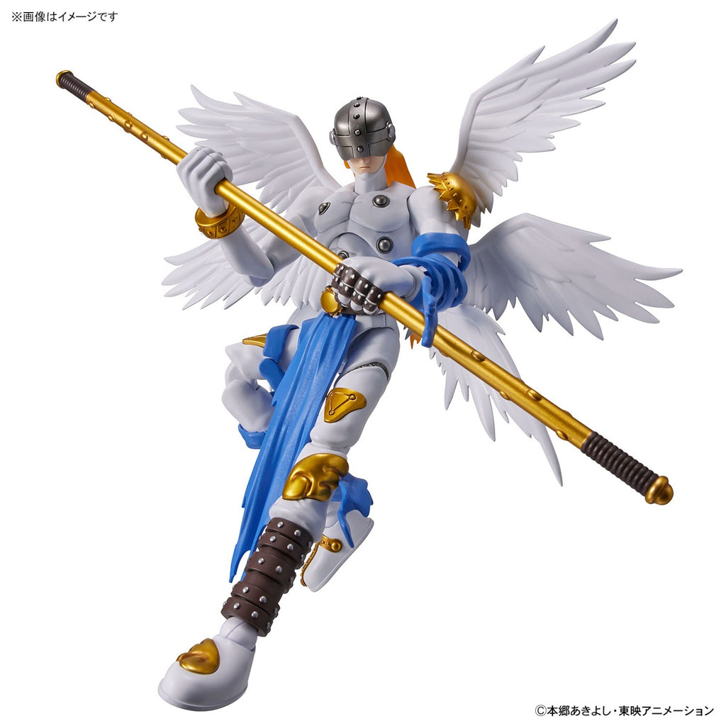 Bandai Figure Rise Standard Angemon action pose with holy rod