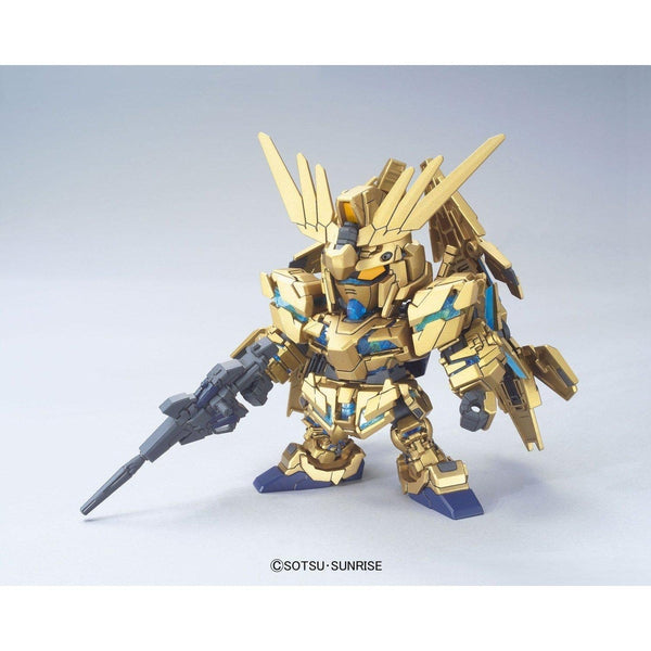 Bandai 1/144 SD BB MSV Unicorn Gundam 03 Phenex RX-0 front on pose