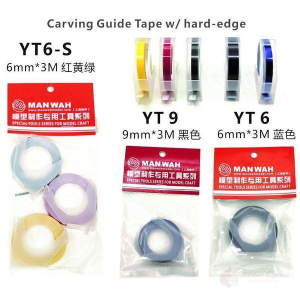 Manwah Embossing Carving Guide Tape w/ hard-edge complete product range
