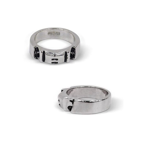Gundam Face Ring [Mobile Suit Gundam] front on and side on views
