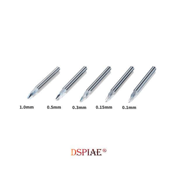 DSPIAE CS-PB01 Push Broach Combination Series sizes of included push broaches