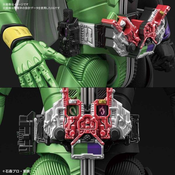 Bandai Figure-Rise Standard Kamen Rider Double Cyclone Joker close up of belt