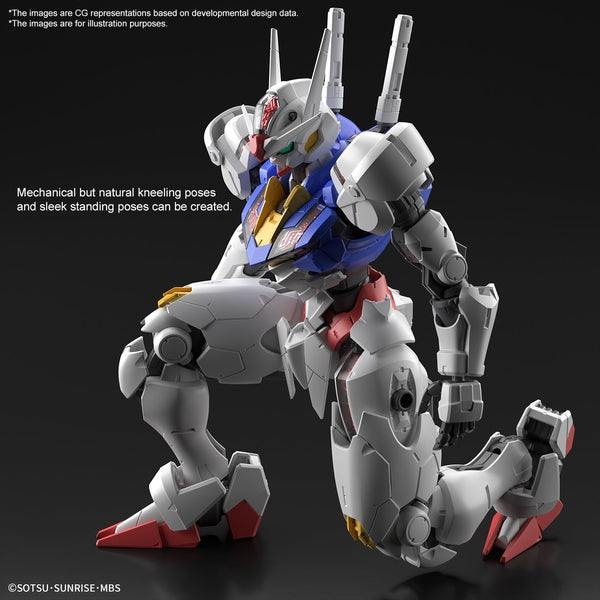 Bandai  Full Mechanics 1/100 HG Gundam Aerial kneeling pose