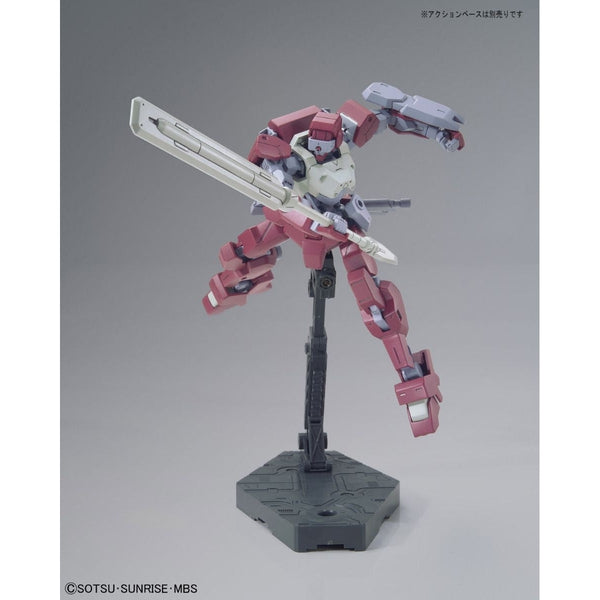 Bandai 1/144 HG IBO IO Frame Shiden action pose on action base (not included)