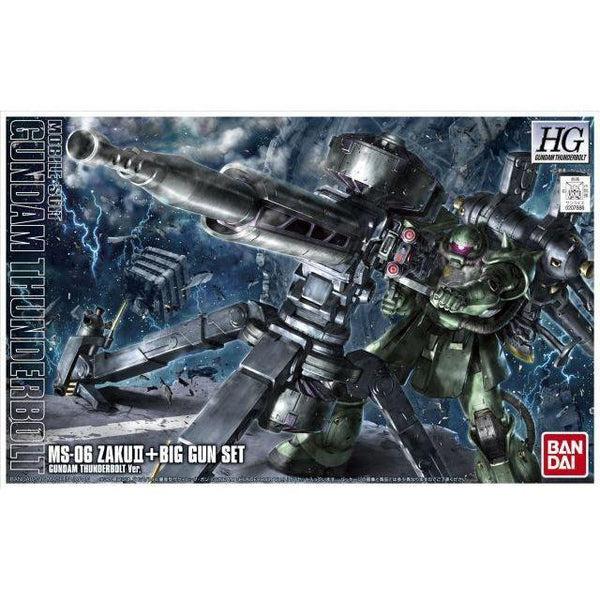 Bandai 1/144 HG Zaku II + Big Gun (Gundam Thunderbolt ) package art