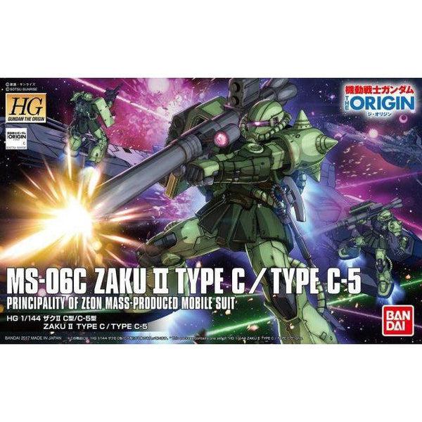 Bandai 1/144 HG MS-06C Zaku II Type C/Type C-5 package art