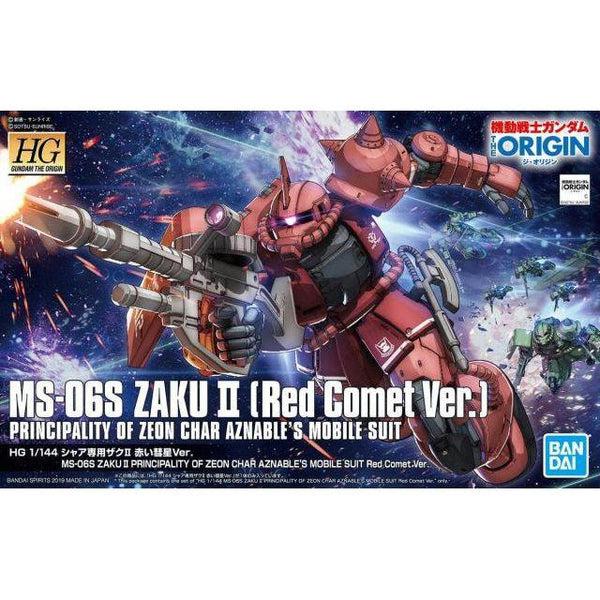 Bandai 1/144 HG Zaku II Red Comet Ver. package art