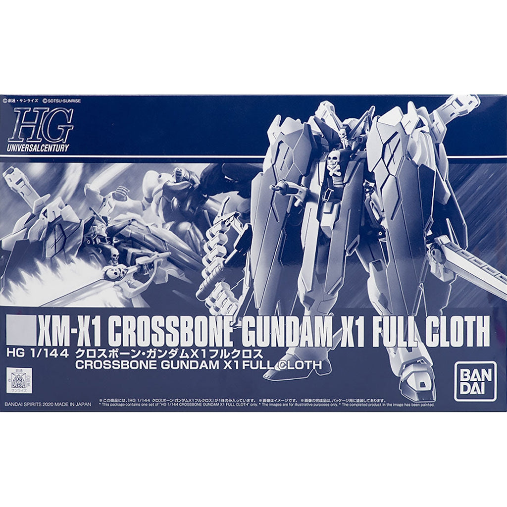 P-Bandai 1/144 HGUC Crossbone Gundam X-0 Full Cloth package artwork