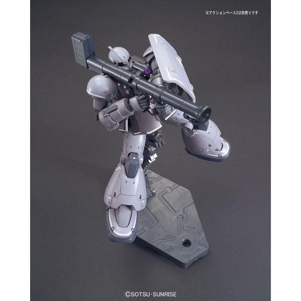 Bandai 1/144 HG YMS-03 Waff action pose with weapon. 