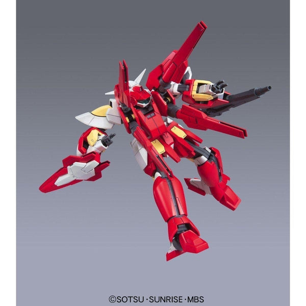 Bandai 1/144 HG00 Reborns Gundam action pose 3 fin fangs