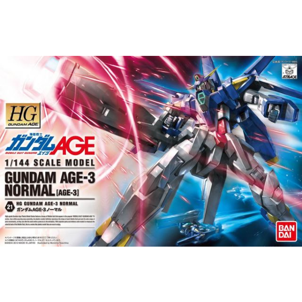 Bandai 1/144 HG Gundam Age-3 Normal package artwork