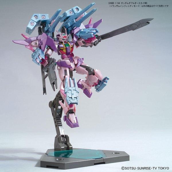 Bandai 1/144 HG Gundam 00 Sky HWS Trans-Am action pose