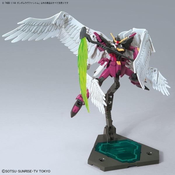 Bandai 1/144 HGBD Gundam Love Phantom action pose with wings