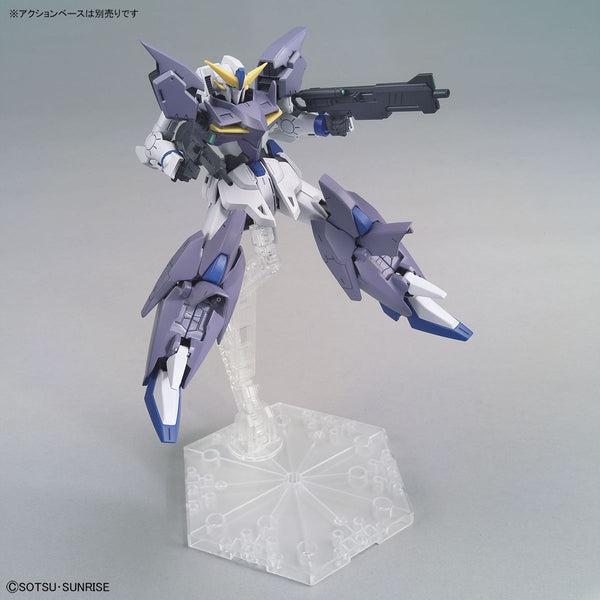Bandai 1/144 HGBD:R Gundam Tertium action pose with rifle