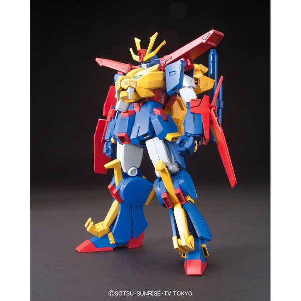 Bandai 1/144 HGBF Gundam Tryon 3 front on pose