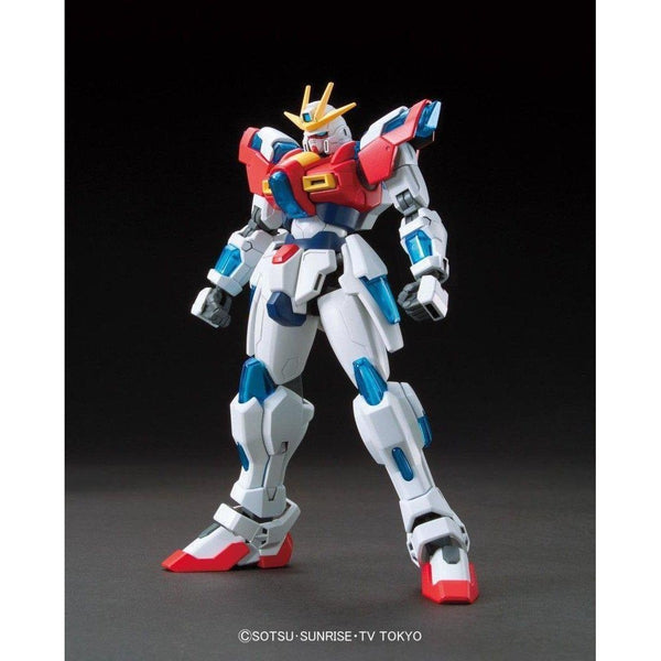 Bandai 1/144 HG BF Try Burning Gundam front view without flames