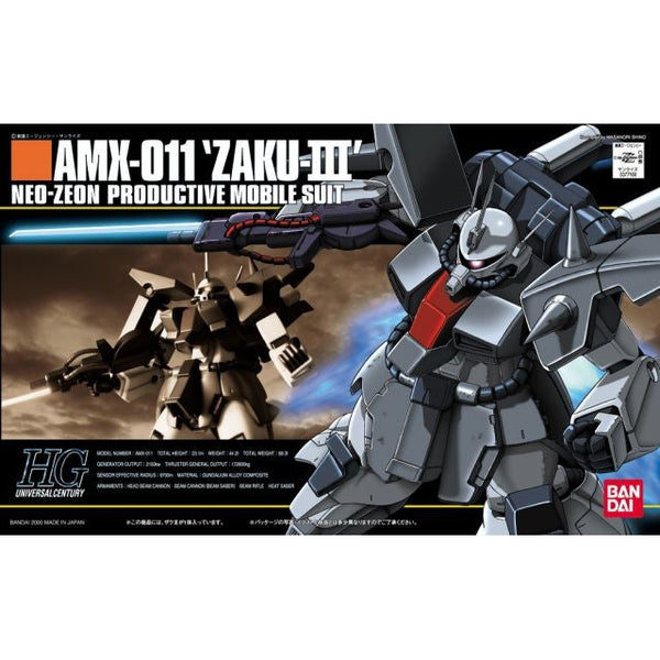 Bandai 1/144 HGUC Zaku III package artwork