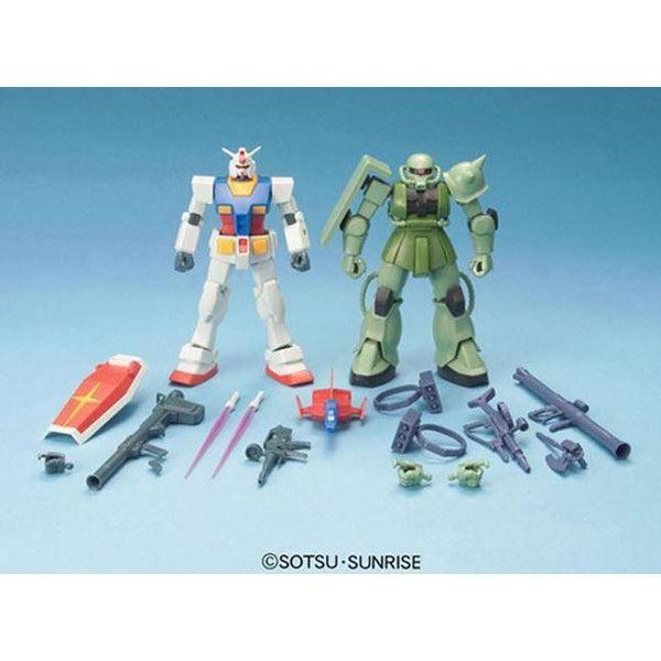 Bandai 1/144 HGUC Gundam Starter Set 1. RX-78 and Zaku II with accessories