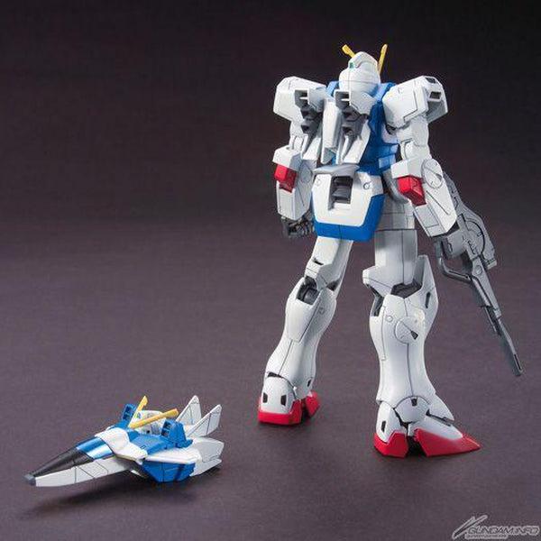Bandai 1/144 HGUC LM312V04 Victory Gundam rear view with core fighter