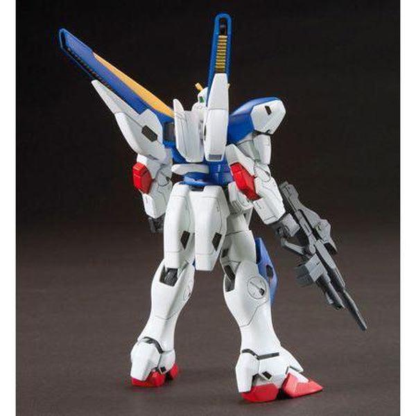 Featuring all its standard weapons and accessories like the beam shield, beam saber and beam bazooka, this will be a great continuation to your newly-formed HG Victory Gundam collection rear view.