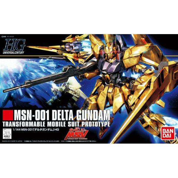 Bandai 1/144 HGUC MSN-001 Delta Gundam package artwork