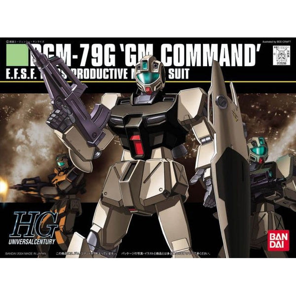 Bandai 1/144 HGUC RGM-79G GM Command package artwork