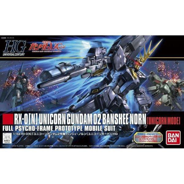 Bandai 1/144 HGUC RX-0[N] Unicorn Gundam 02 Banshee Norn (Unicorn Mode) package artwork