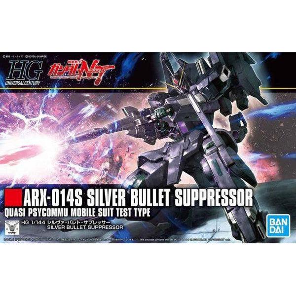 Bandai 1/144 HGUC ARX-014S Silver Bullet Suppressor package art