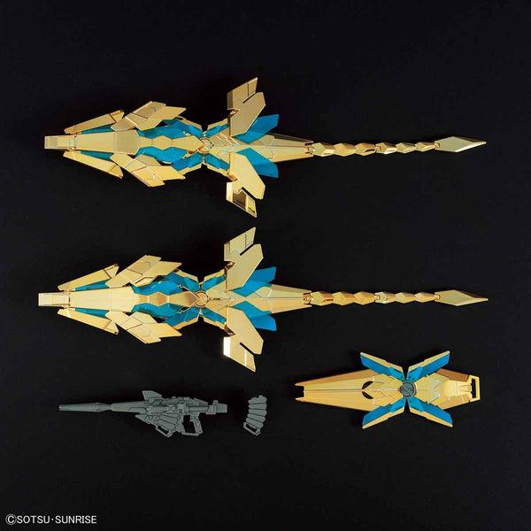 Bandai 1/144 HGUC Gundam Unicorn 03 Phenex [Destroy Mode] (Narrative Ver.) Gold Plated Ver. accessories