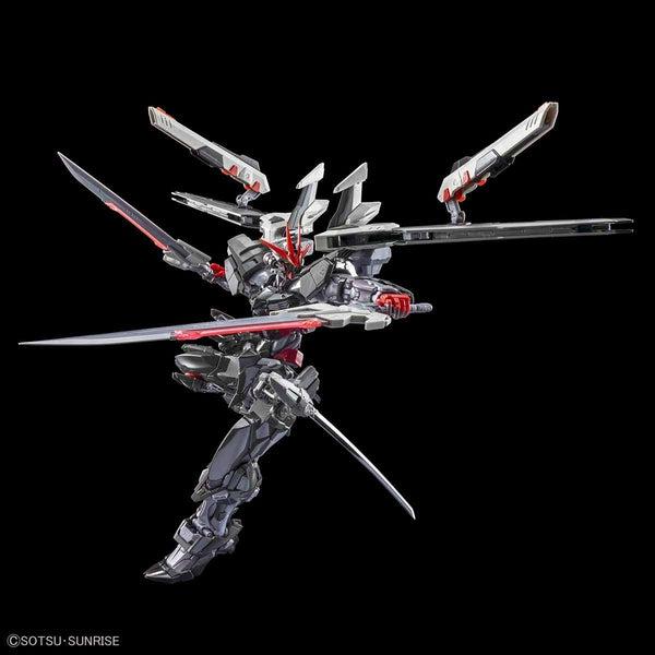 Bandai 1/100 HiRM Gundam Astray Noir blasters in the wings