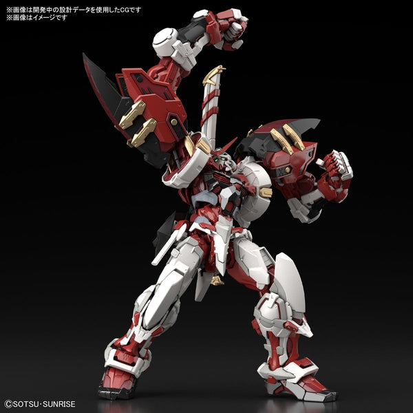 Bandai 1100 HiRM Gundam Astray Red Frame Powered Red action pose 1