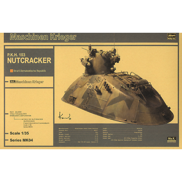 Hasegawa 1/35 Ma.k P.K.H 103 Nutcracker package art