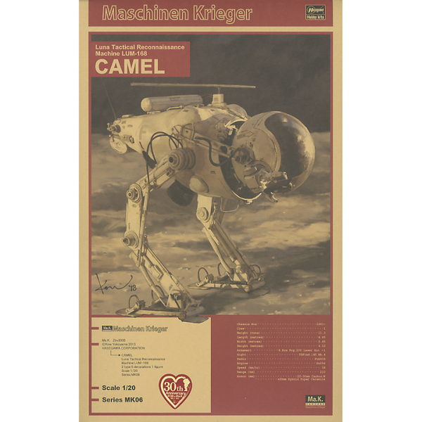 Hasegawa 1/20 Ma.k LUM-168 Camel package art