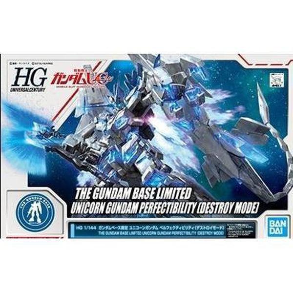 Bandai HG 1/144 Gundam Base Limited Unicorn Gundam Perfectibility (Destroy Mode) package art 2