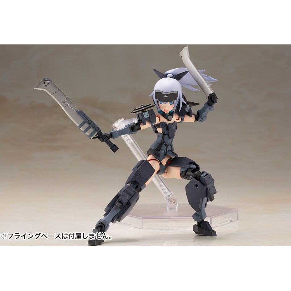 Kotobukiya 1/100 Frame Arms Girl Jinrai Indigo Ver (Reissue) action pose with weapons 2